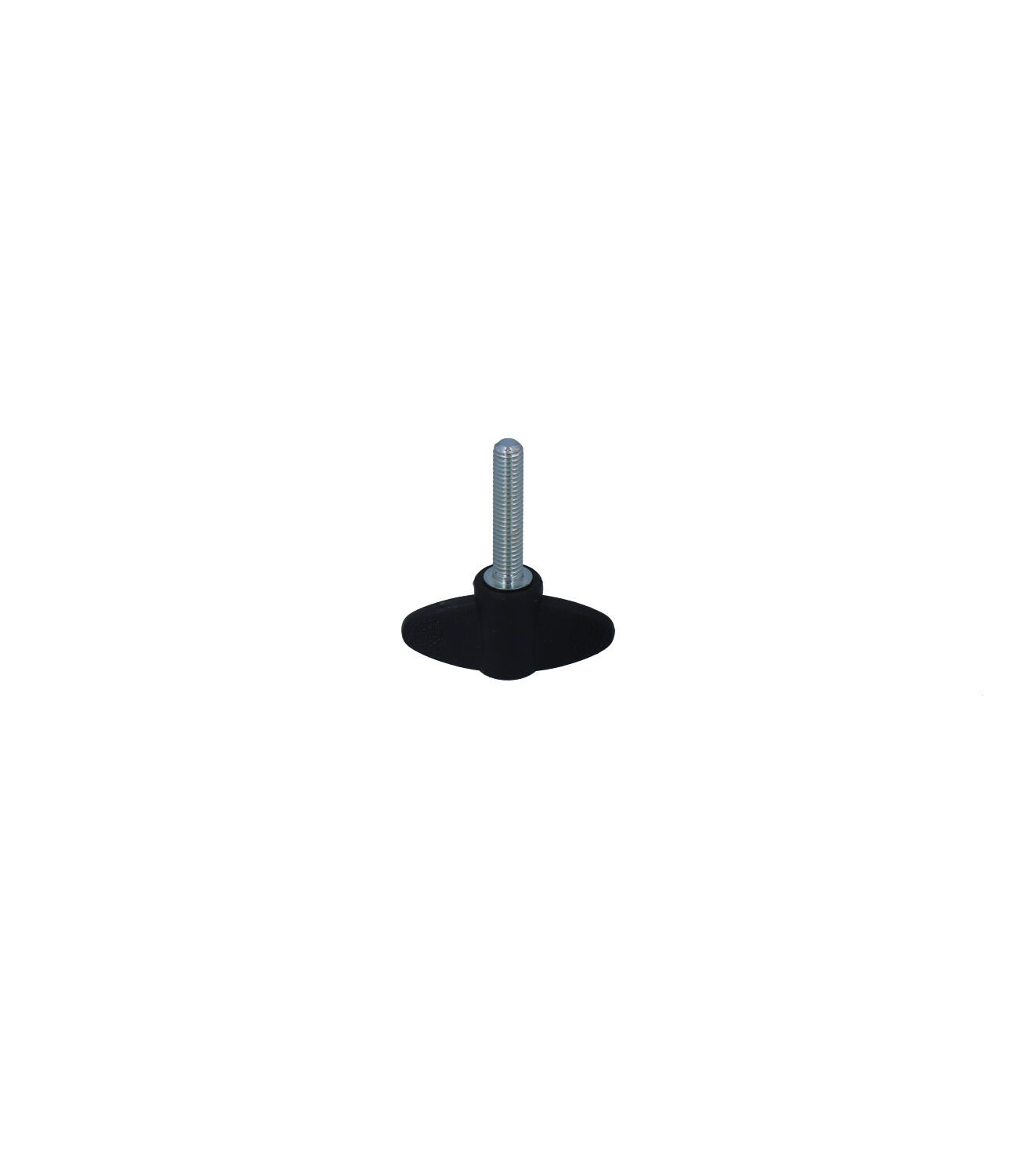 Vis à ailettes noire M5x25mm