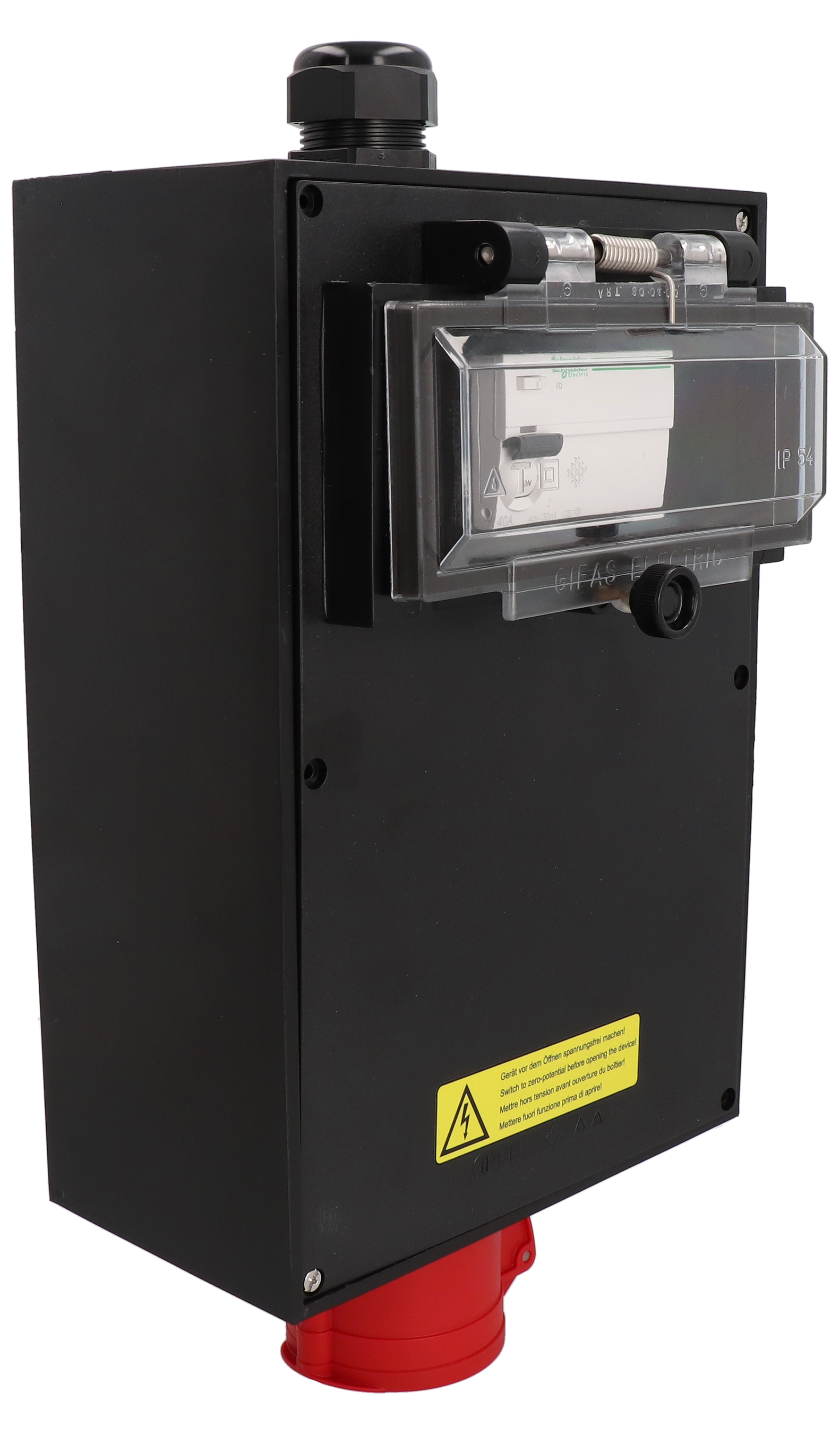 Hartgummiverteiler Typ 3020, schwarz