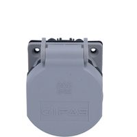 Built-in socket type 13 IP55 grey