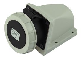 Presa da parete nera in plastica CEE IP67