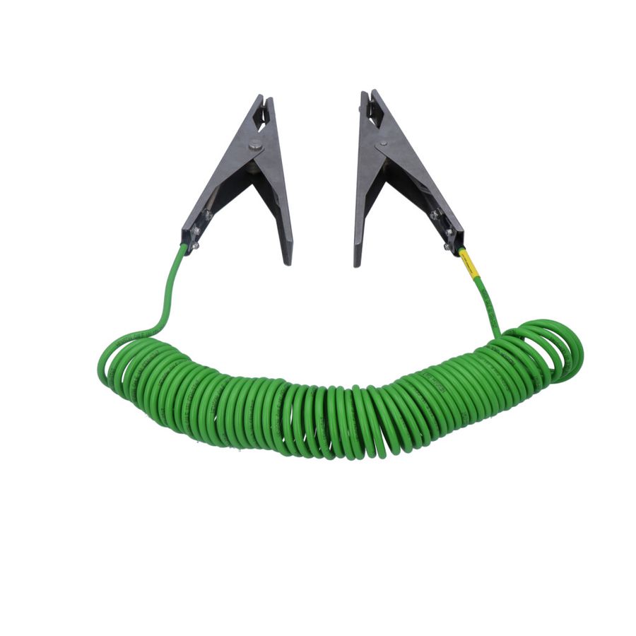 Two single-pole heavy-duty stainless steel earthing