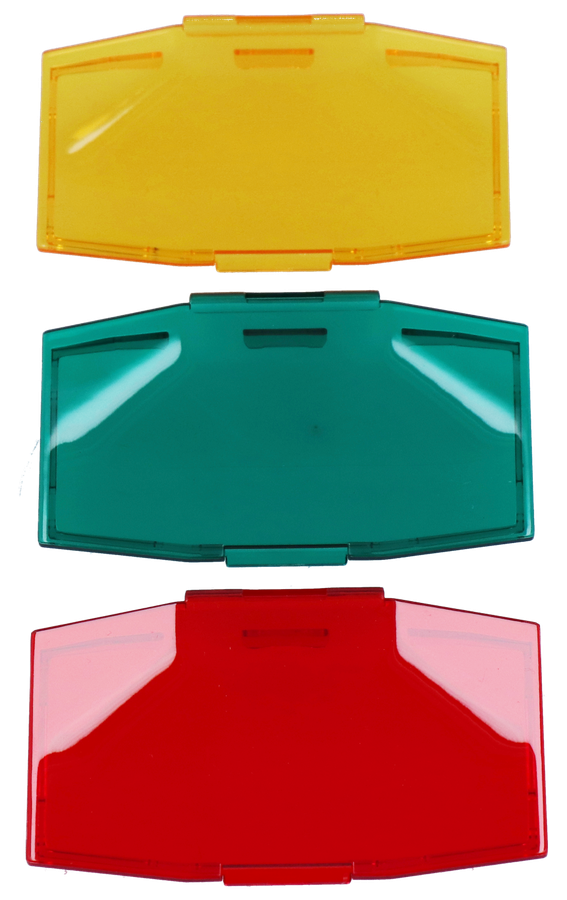 Coloured filter set for FlashLED 2 (green, red, yellow)