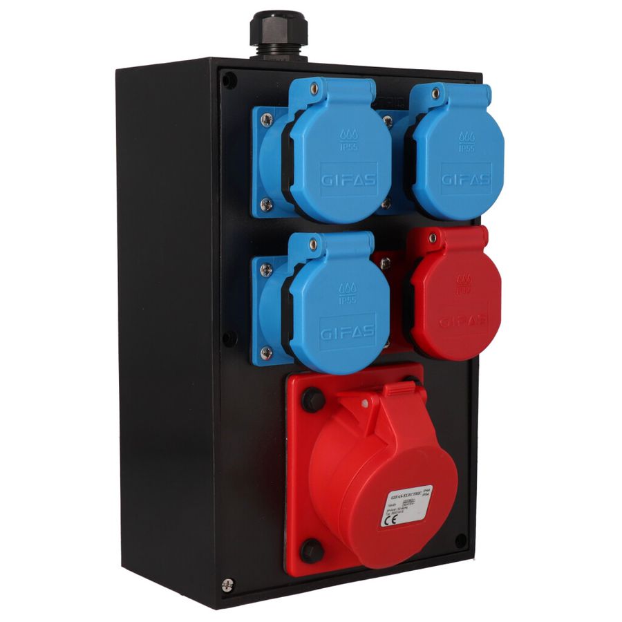 Small hard rubber distributor box type 2516, black