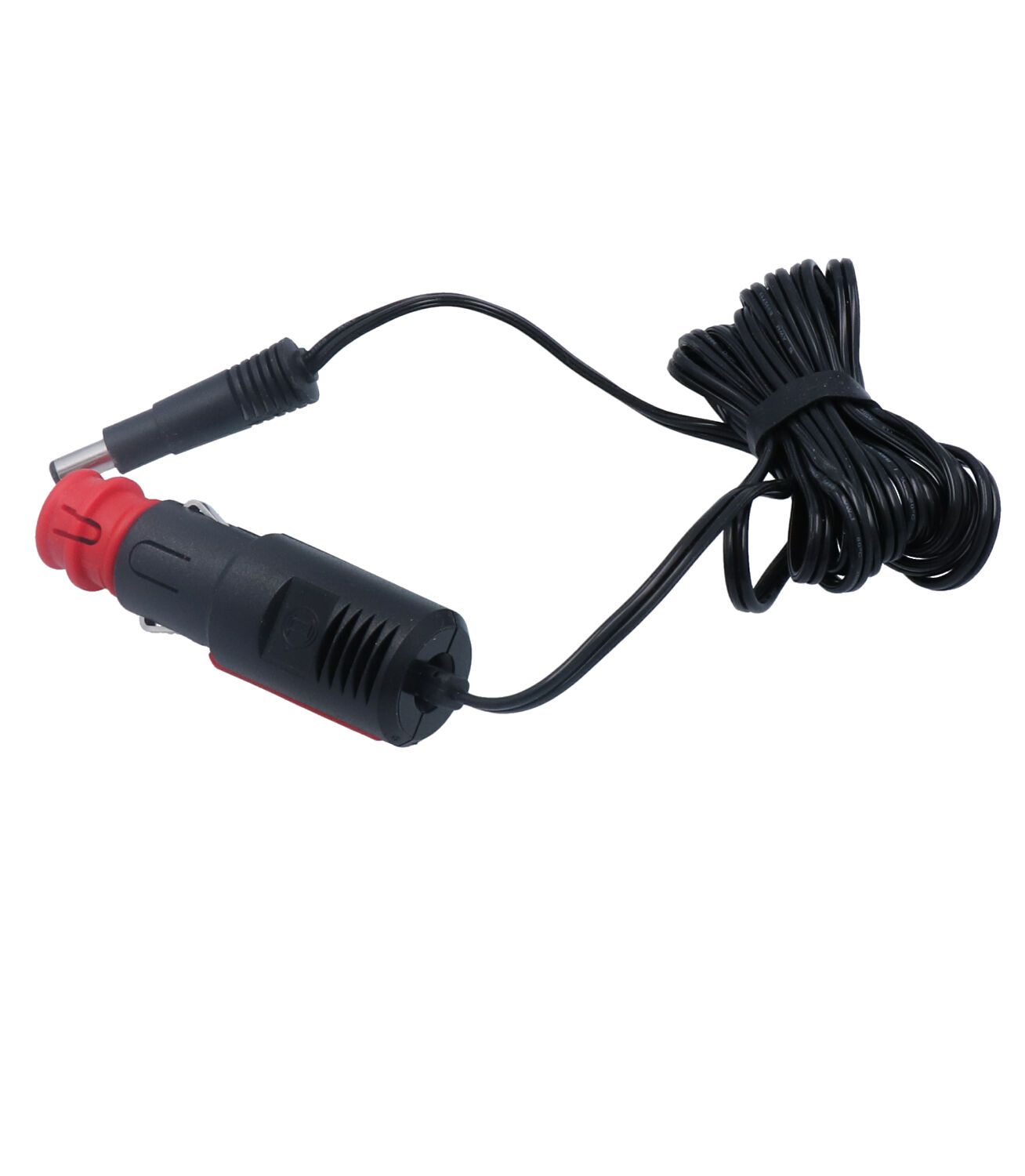 Charger connection cable with cigarette plug