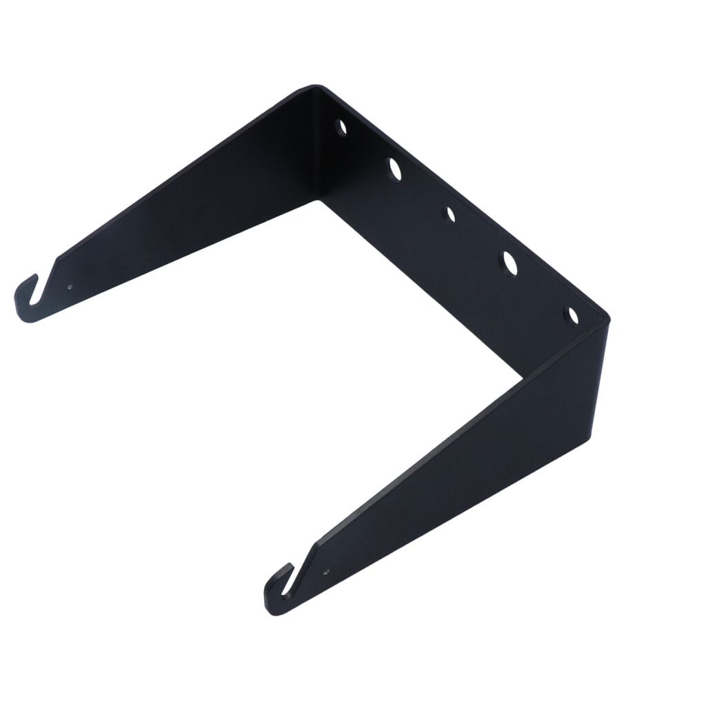 Wall mounting bracket, aluminium, black