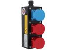 Small hard rubber distributor box type 1600, black