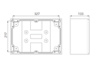 Hard rubber junction box type 3800,