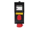 Small hard rubber distributor box type 2812, black
