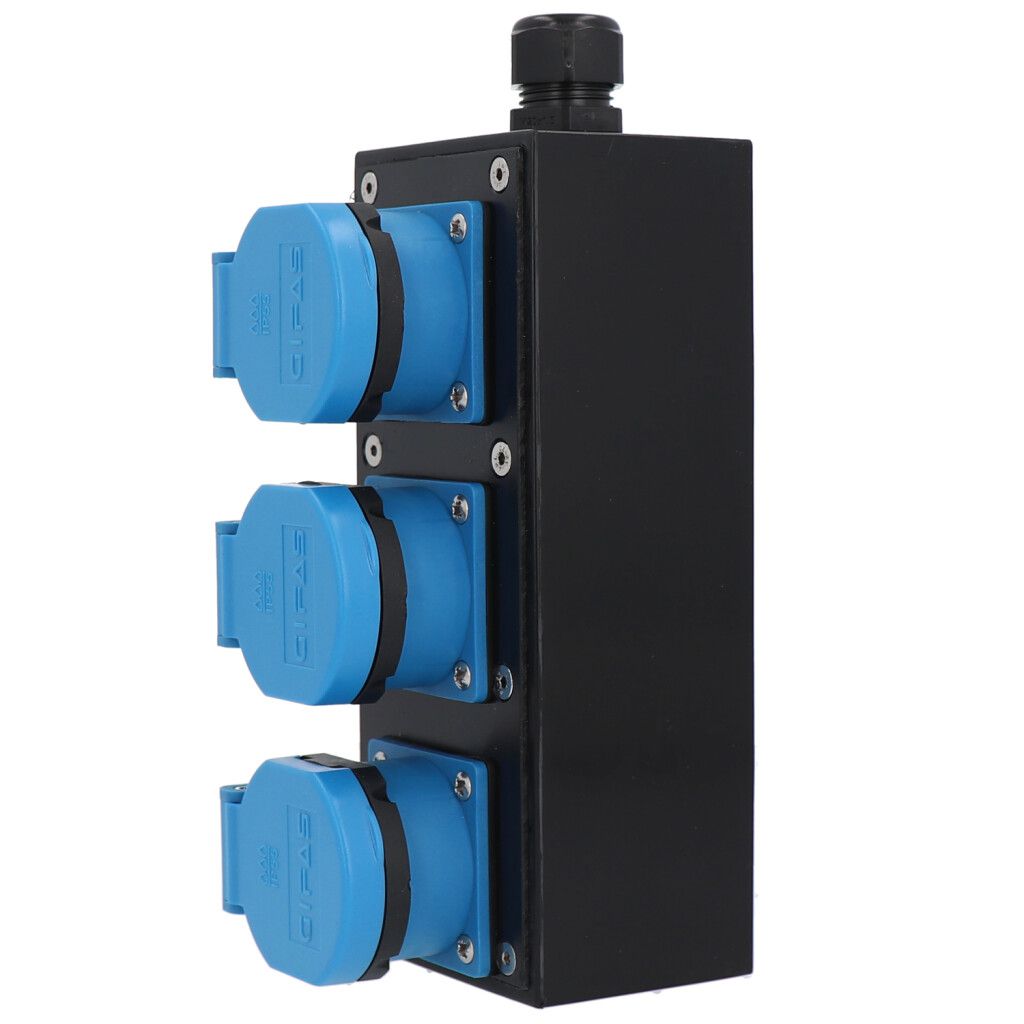 Small hard rubber distributor box type 1600, black