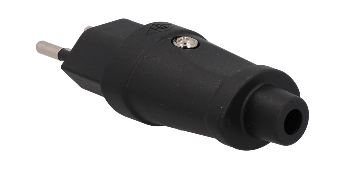 Plug type 12 TH strong IP20230V/10A/P+N+PE black