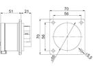 Plastic built-in plug CEE 32A/500V, 3P+PE/7h, IP44
