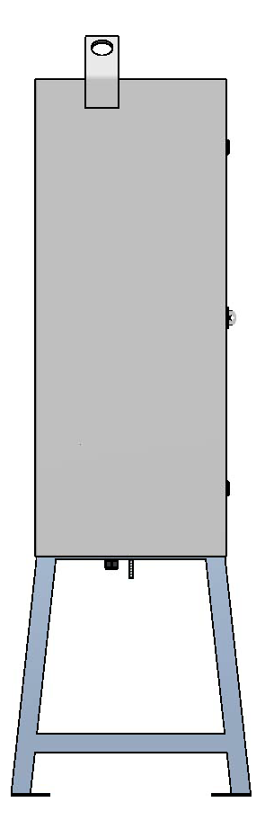 Baustromverteiler 100A, Stahlblech