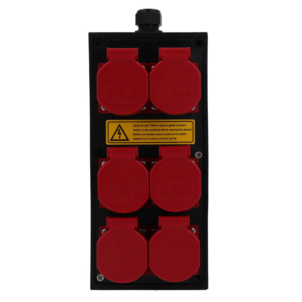Small hard rubber distributor box type 2612, black