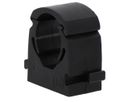 Pipe clamp PP black for outer-ø 15mm