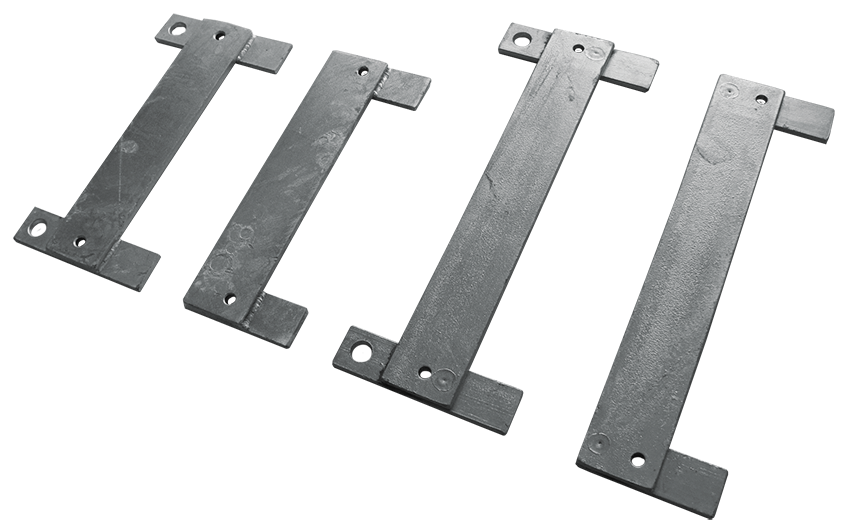 Uni-brackets galvanised for type 7300 (set of 2)