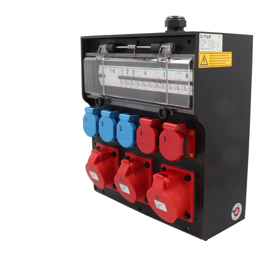 Hartgummiverteiler Typ 7700, schwarz