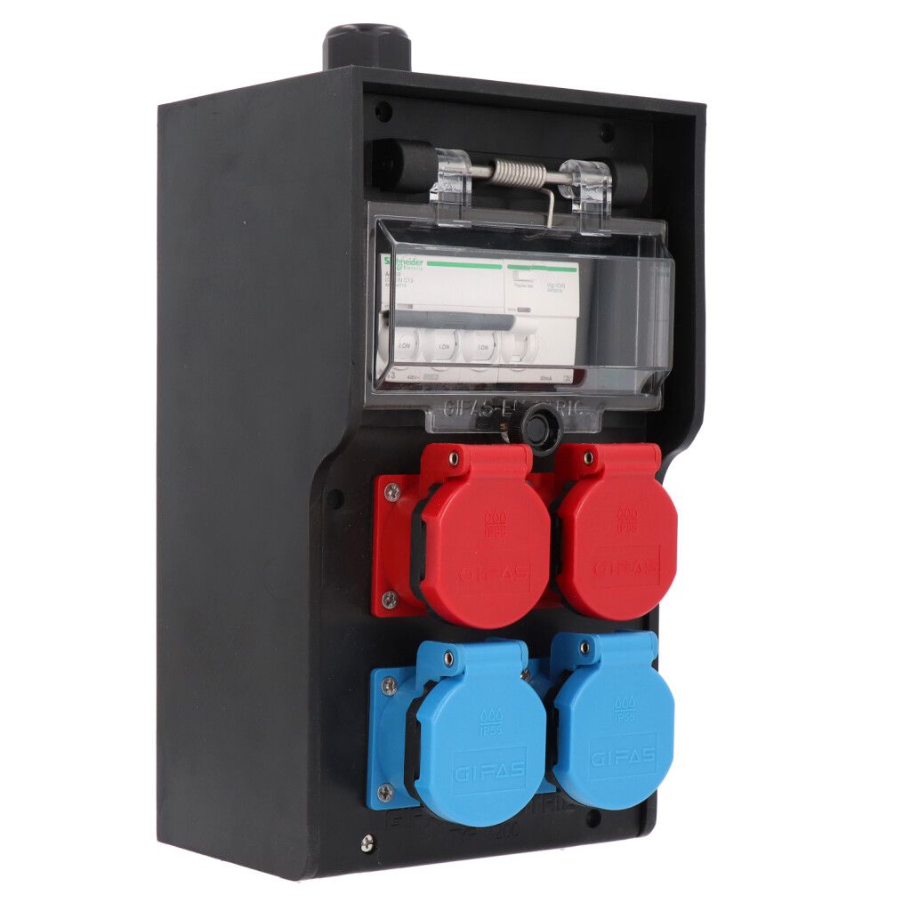 Hard rubber distributor box type 7200, black