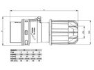 Spina in plastica dura CEE IP44