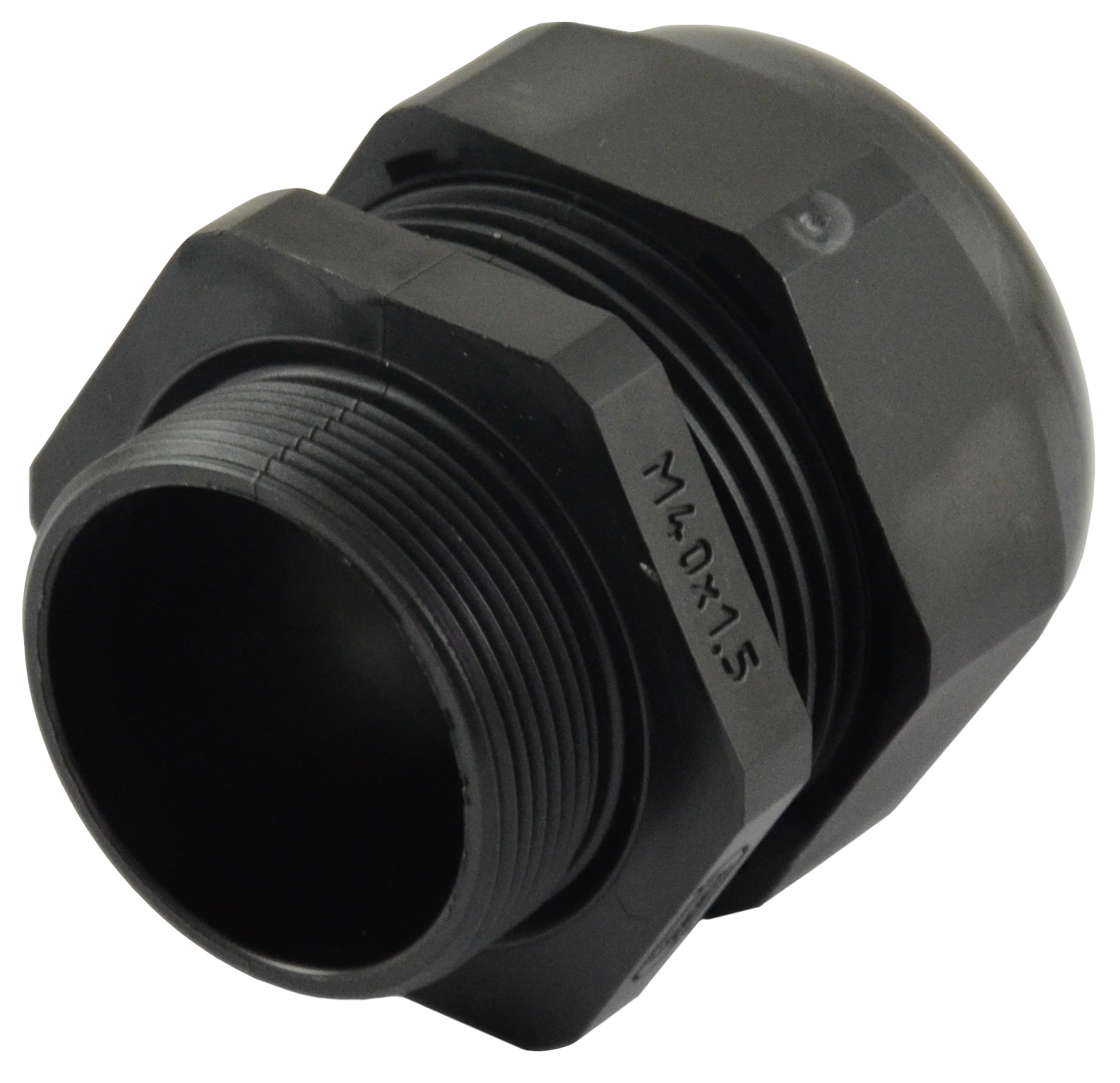 Cable gland M40x1.5, black, polyamide,