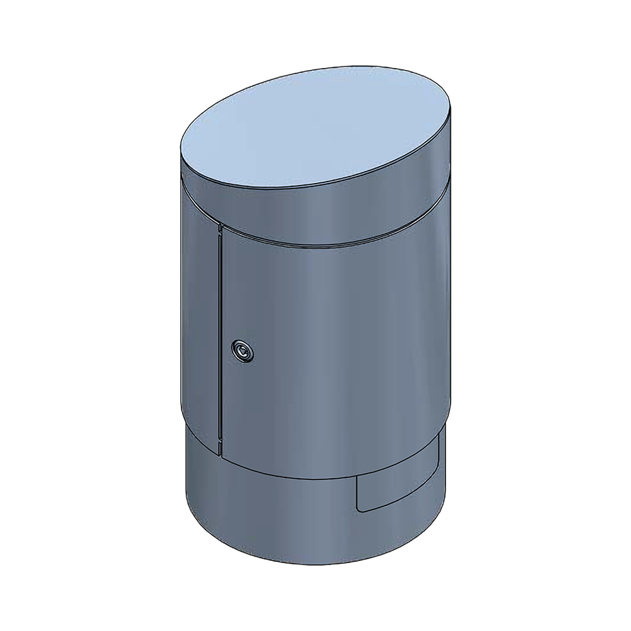 Energiesäule RONDO M V2A geschliffen