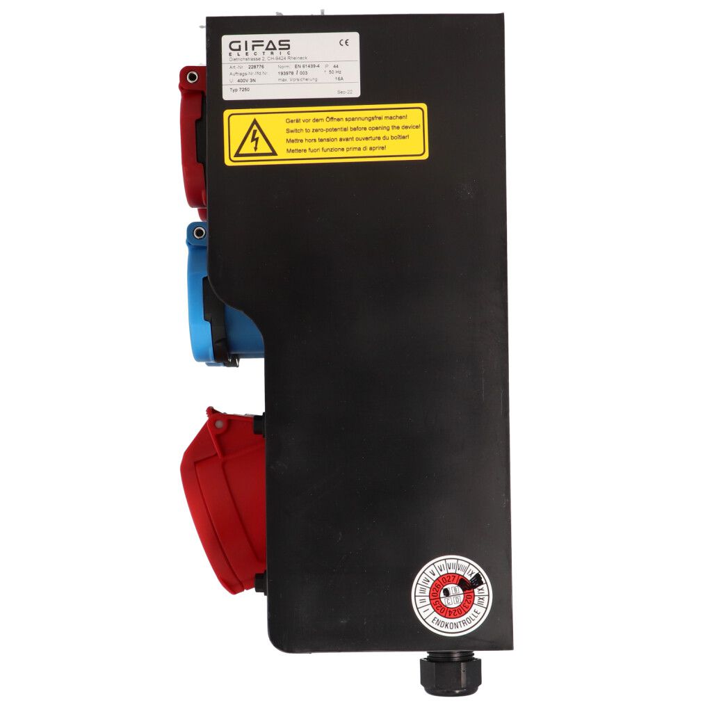 Quadro elettrico in gomma butilica tipo 7250 nero