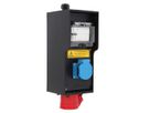 Small hard rubber distributor box type 2812, black