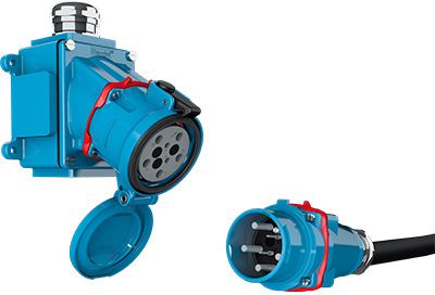 Fireproof plug-in device for fans