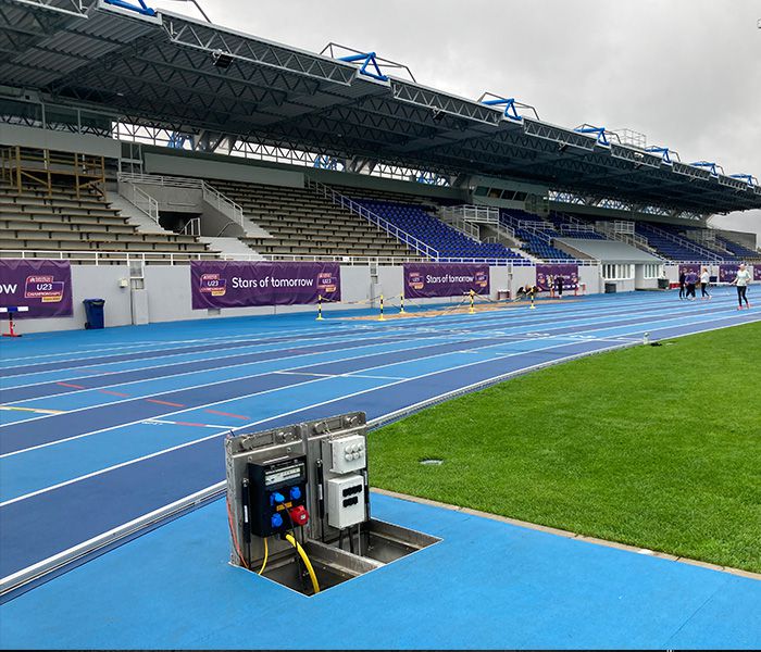Unterflurverteiler im Sportstadion – zuverlässige Stromversorgung für Events und Wettkämpfe