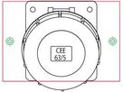 Umbauset J75 Alu auf CEE63/5 schräg -