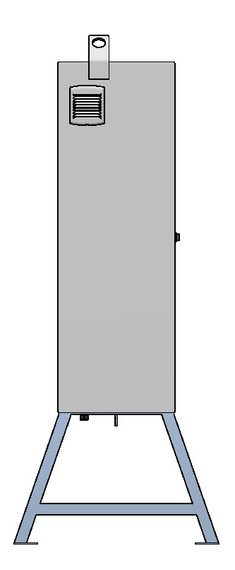 Baustromverteiler 250A, Stahlblech