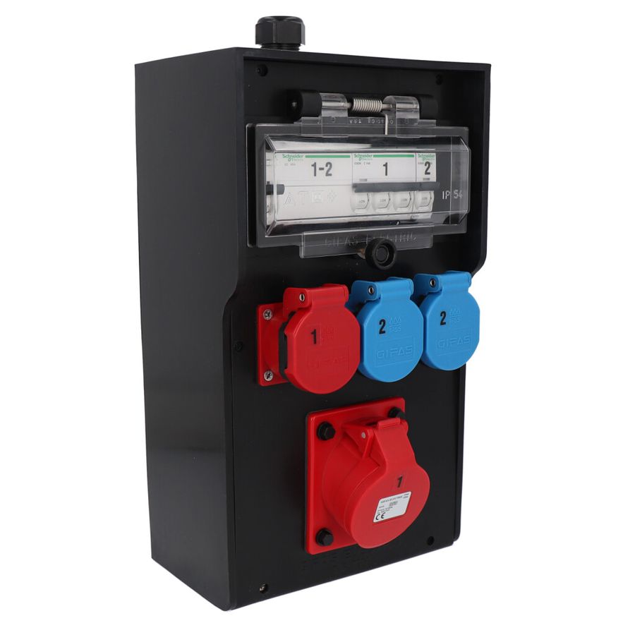 Quadro elettrico in gomma dura tipo 7300, nero