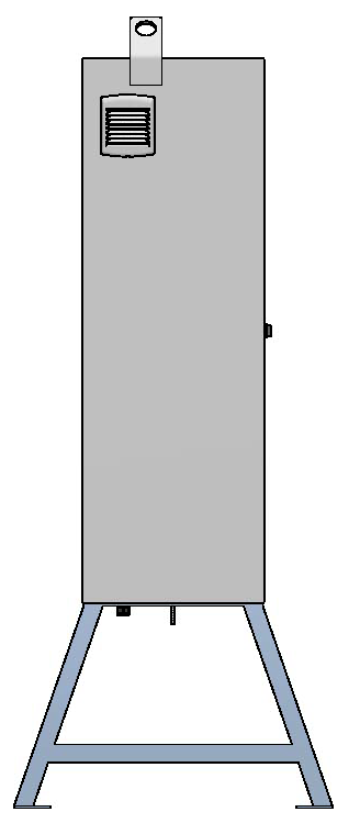 Baustromverteiler 250A, Stahlblech