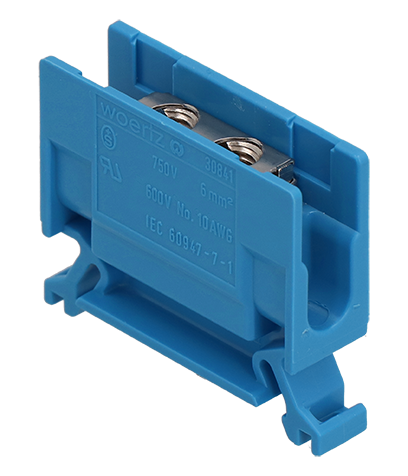 Abzweigklemme 6,0mm² blau "WOERTZ"