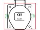 Umbauset J15 auf CEE16/5 gerade, inkl.