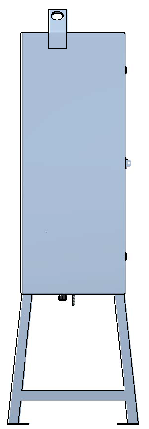 Armoire de chantier 100A, acier inox V2A