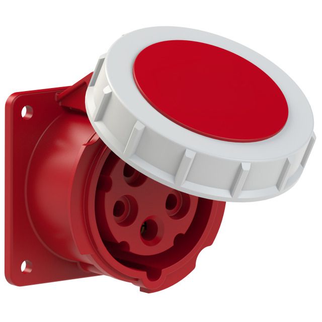Plastic built-in socket CEE 16A/400V, 3P+N+PE/6h, IP67,