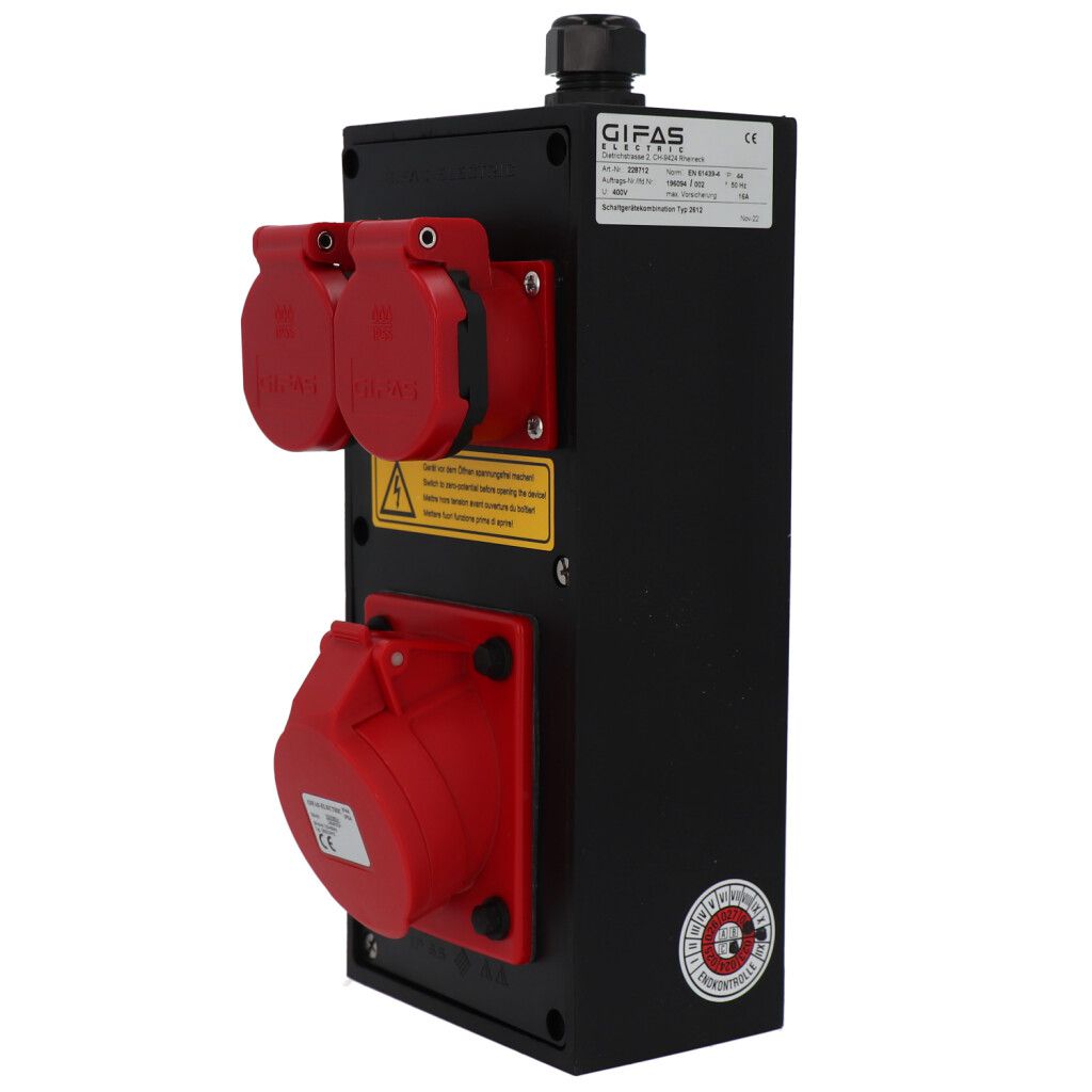 Small hard rubber distributor box type 2612, black