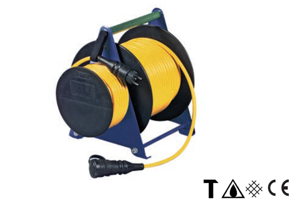 Cable reel with secondary reel type 518/A1