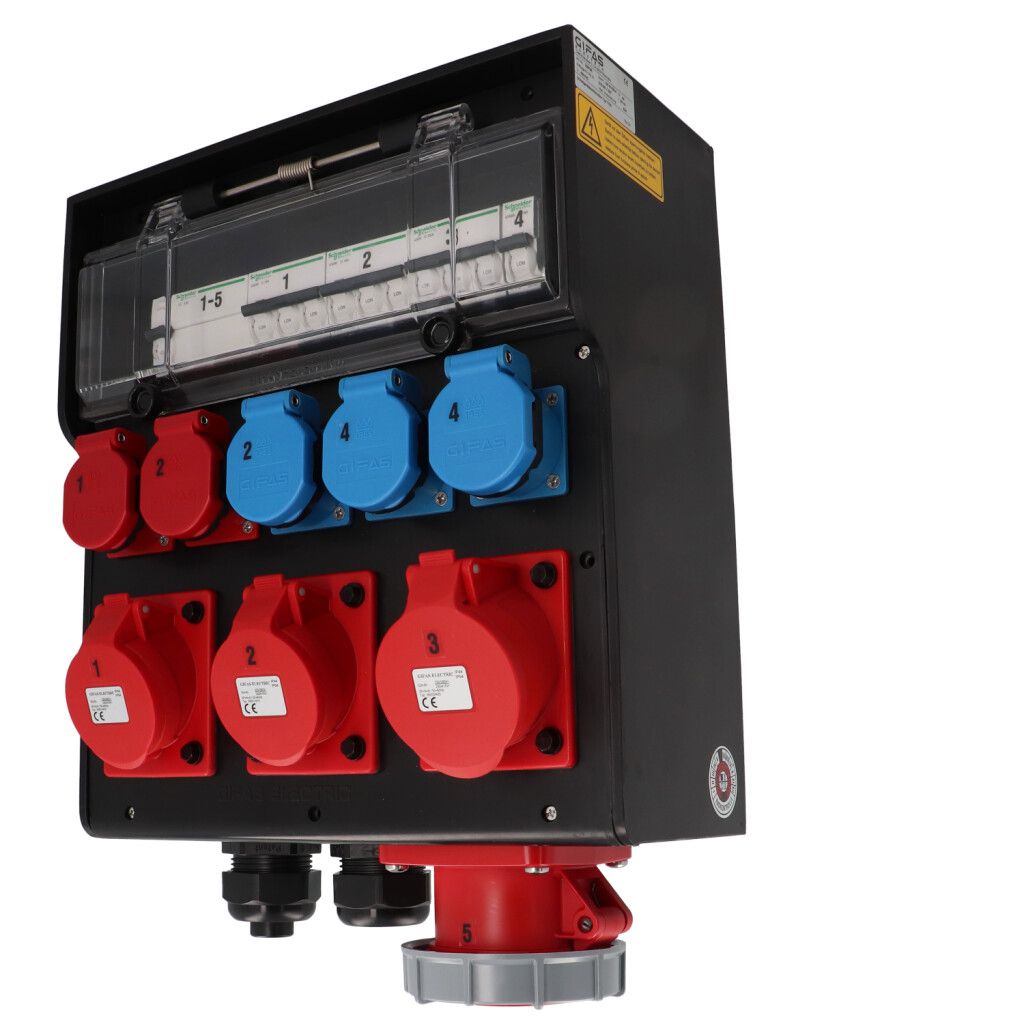 Steckdosenverteiler Hartgummi Typ 7700 schwarz