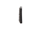 Reflektierender Einsatz Kunststoff schwarz,82 Glasperlen weiss, 86.5x30.6mm,