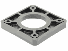Packing set for cable gland polyamide black, clamping range 55-65mm, fixing accessories included