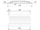 Cable crossover MIDI, 5 channel,