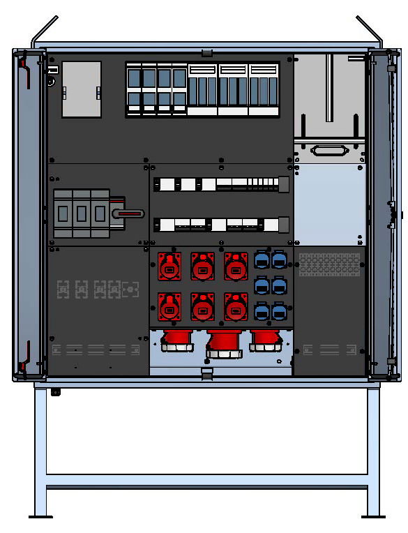 Main distributor box 400A, stainless steel