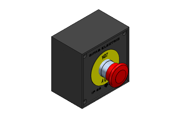 Emergency stop switch twist-release