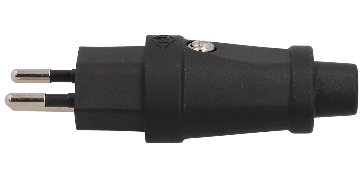 Plug type 12 TH strong IP20230V/10A/P+N+PE black