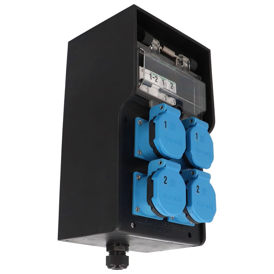 Hartgummiverteiler Typ 7200, schwarz