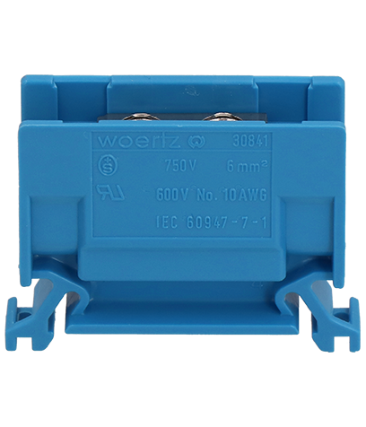 Abzweigklemme 6,0mm² blau "WOERTZ"