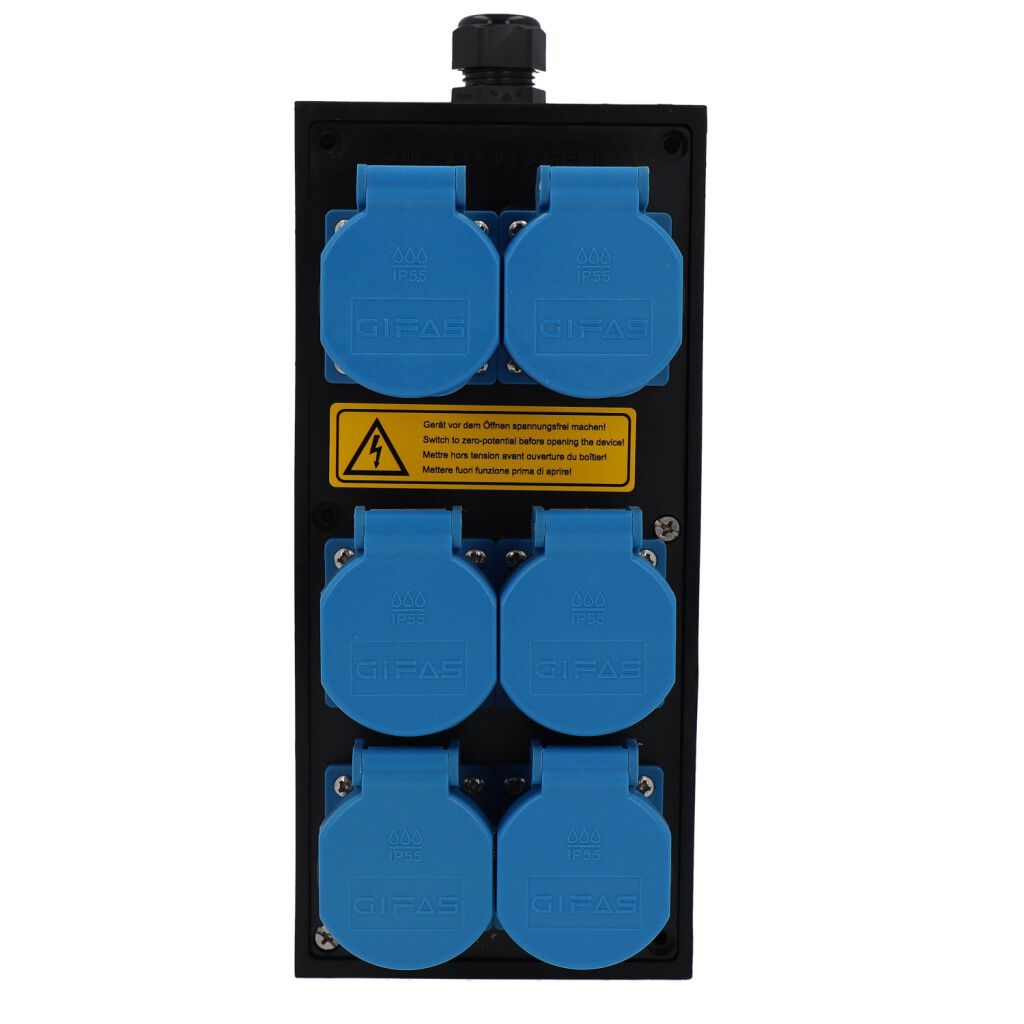 Small hard rubber distributor box type 2612, black