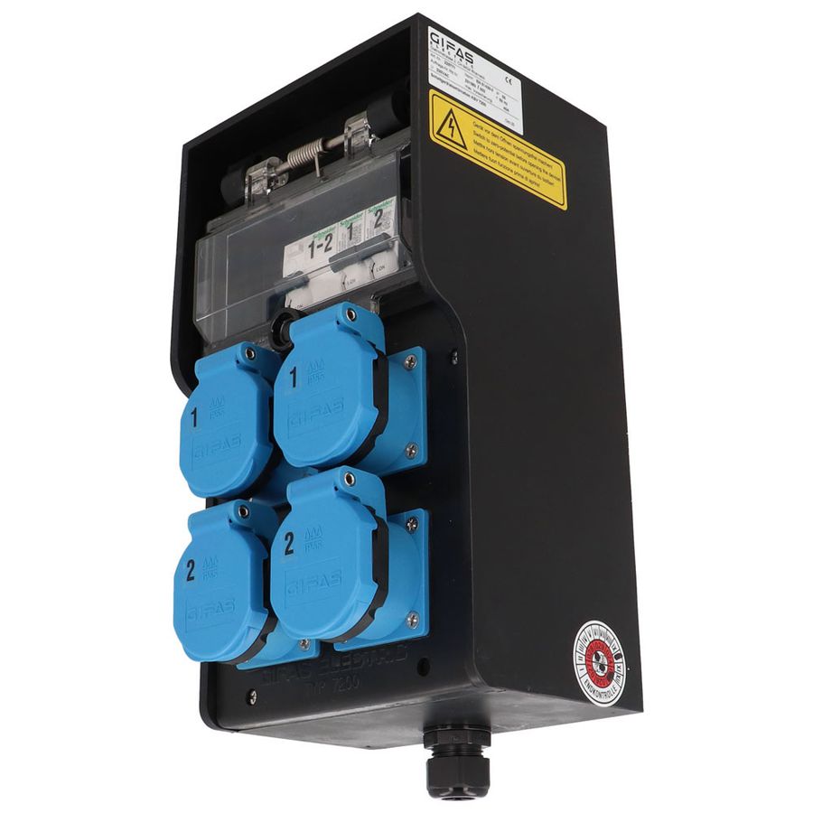 Hartgummiverteiler Typ 7200, schwarz