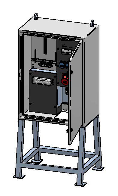 Baustromverteiler 63A, Stahlblech